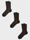 FILA Animal Print Athletic Socks Black 3 Pairs