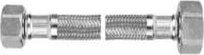Flexibler Verbindungsschlauch Ferro Flexible Verbindung Gewebe Edelstahlmutter-Mutter 1/2" X 3/8" 40cm Pws83