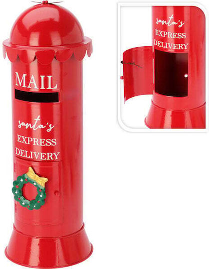 Koopman Christmas Mailbox Santa Mail Metal 19x53cm