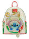 Loungefly Stitch Holiday Schulranzen Rucksack Gold