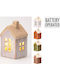 Koopman Christmas Illuminated Decorative House with Battery 9x5x5cm. (Μiscellaneous Designs)