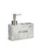 Atmosphera Marble Dispenser Kitchen Ceramic White