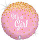 18" Luftballon Geburt Its A Girl Glitzer