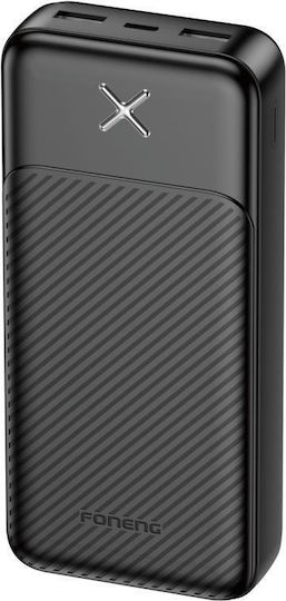 Foneng PX110 Power Bank 20000mAh 10W με 2 Θύρες USB-A Μαύρο