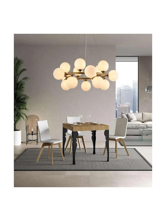 Galifas Lustră Cupru pentru 15 Becuri G9 76x18x120cm.