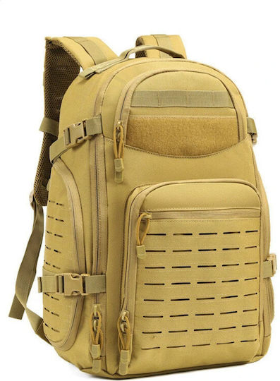 Military Backpack Backpack made of Polyester Beige 47lt