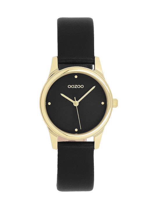 Oozoo Timepieces Women's Watch with Black Leath...