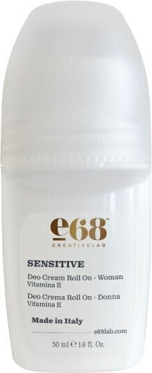 E68 Sensitive Αποσμητικό 48h σε Roll-On 50ml