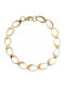 Women's Bracelet made of Steel Gold Plated with Zircon