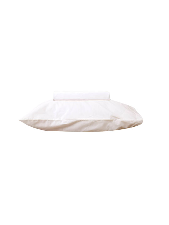 Viopros Baby Sheets Set Cradle Cotton Ecru 80x100cm