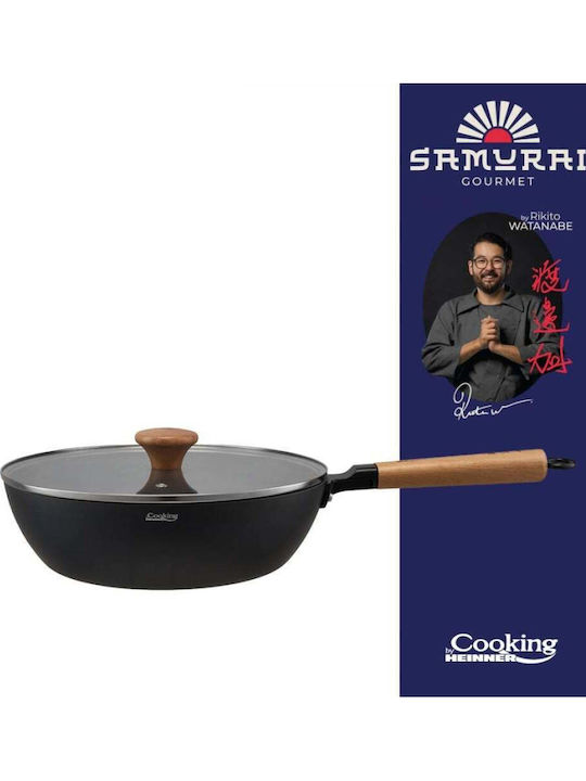 Heinner Rikito Watanabe Wok Aluminum with Lid w...