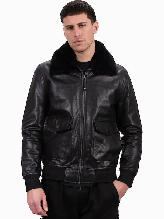 Juliet Buffalo Leather Jacket Black