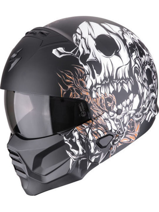 Scorpion Exo-combat Ii Cască Moto Modular ECE 22.06 cu Sunvisor