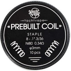 Yachtvape Staple Coil Ni80 0.34ohm 10pcs