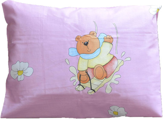 Viopros Fată De Pernă Pentru Copii Din 100% Bumbac 35x45cm Roz