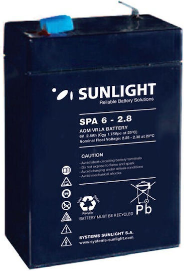 SunLight Μπαταρία UPS με Τάση 6V ATC01.009.0017 20τμχ