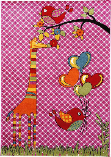 Madi Παιδικό Χαλί Ροζ 133x190cm