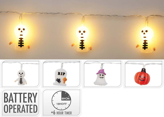 Jk Home Décor Λαμπάκια Halloween 10led 165cm 4σχδ