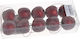 Hängende Rote Glitzer-Äpfel 10 Stück 3,5 cm
