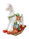 Weihnachtsfigur Kippendes Pferd 23x22cm