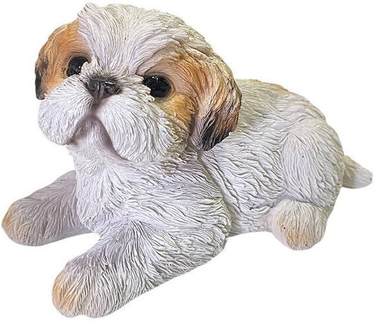 Figure Dog Brown Polyresin 14.5x9x9cm Pack of 2 Pieces