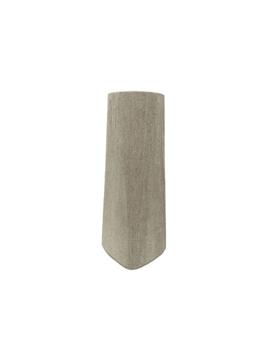 InTheBox Διακοσμητικό Βάζο Πολυρητίνης Μπεζ 11x11xΥ30cm