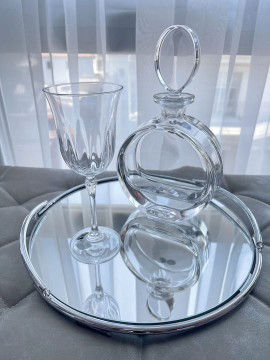 Crystal Wine Decanter with Stopper & Glasses