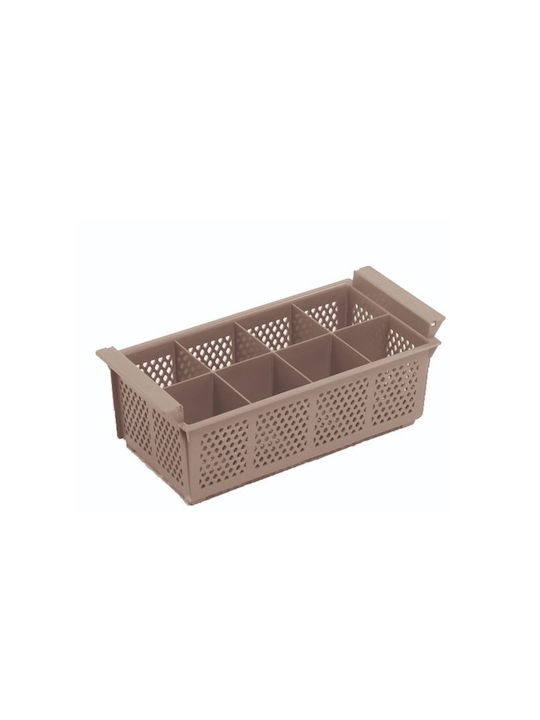 Cutlery Drainer Plastic Brown 42.5x20.5x15cm