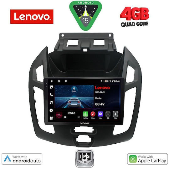 Lenovo Car Audio System for Ford Transit Connect 2013-2018 (Bluetooth/USB/WiFi/GPS/Apple-Carplay/Android-Auto) with Touch Screen 9"