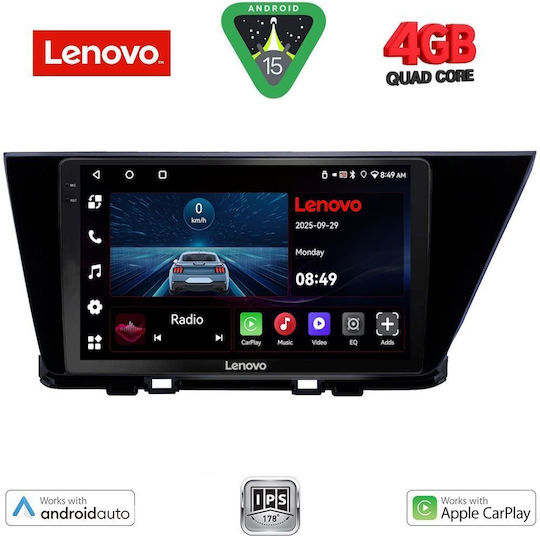 Lenovo Car Audio System for Kia Niro 2017-2021 (Bluetooth/USB/WiFi/GPS/Apple-Carplay/Android-Auto) with Touch Screen 9"