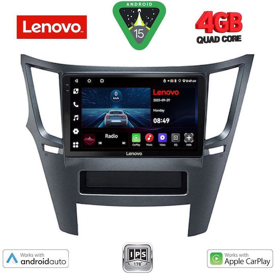 Lenovo Car Audio System for Subaru Legacy / Outback 2009-2014 (Bluetooth/USB/WiFi/GPS/Apple-Carplay/Android-Auto) with Touch Screen 9"