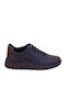 Ανδρικά Sneakers Μπλε Δέρμα