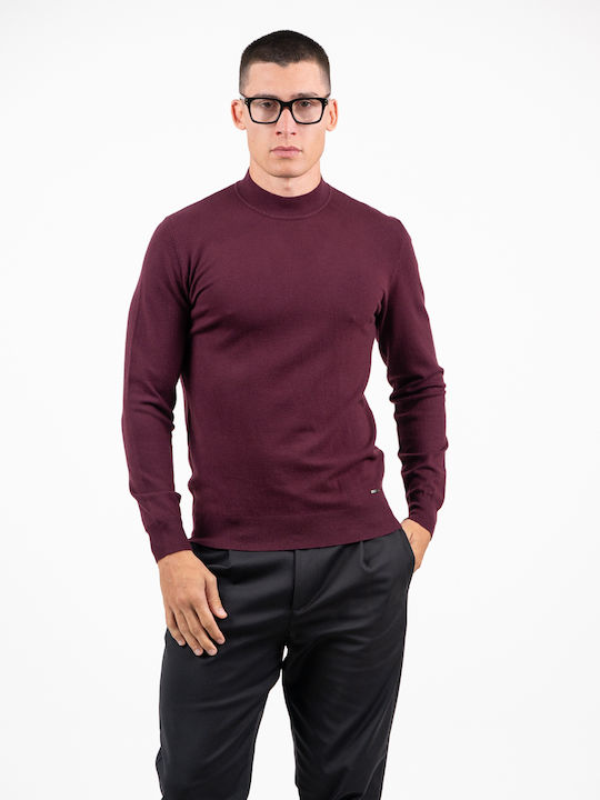 Gianni Lupo Bluza Mânecă Lungă Burgundy