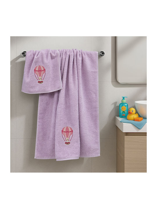 Lino Home Σετ Βρεφικές Πετσέτες 2τμχ Μπεζ Βάρους 450gr/m²