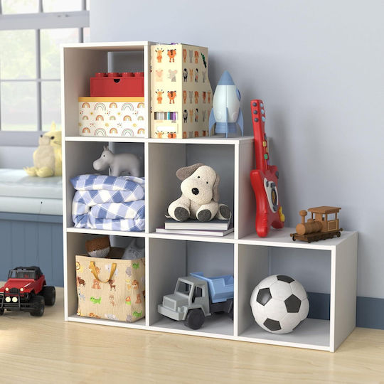 Етажерка Стена Бял 91x30x91см Етажерка Стена Бял 91x30x91см
