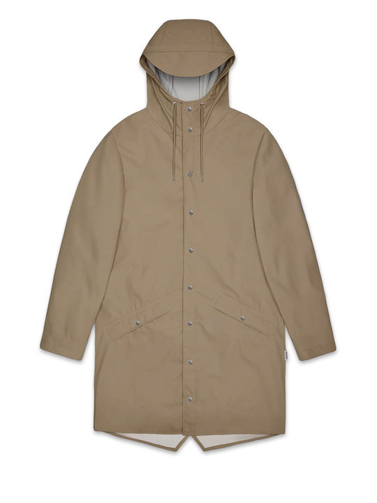 Rains Jacke Wasserdicht Beige