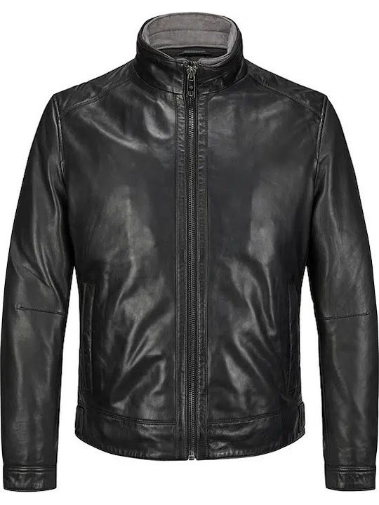 Milestone Leather Jacket Black