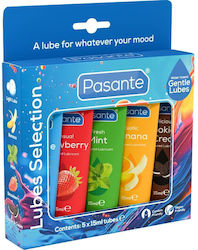 Pasante Pack Assorted Flavor Lubricants 5 Units X 15 Ml