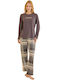 Mihra Winter Women's Pyjama Set Gray