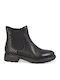 Leather Women's Ankle Boots Black