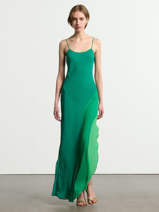 Rochie Maxi De Seara De Vară Jupon Verde
