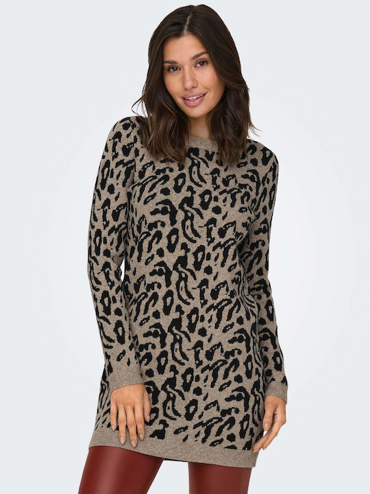 Only Mini Φόρεμα Πλεκτό Animal Print