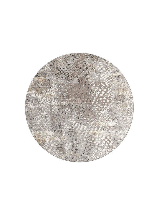 Ns Carpets Teppich Rund Synthetisch,Polyester/Cotton/Leather Navy