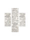 Balsan Veloute Cozy-s Σετ Μοντέρνα Χαλιά Κρεβατοκάμαρας Multi P621565 3τμχ