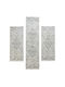 Bekas Carpets Visconti Summer Bedroom Rugs Set Gray 84010-6262 3pcs