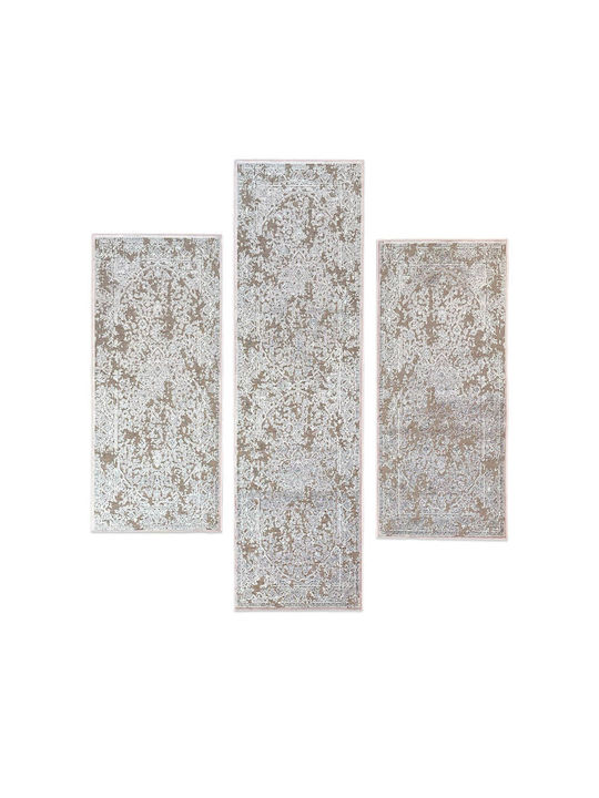 Bekas Carpets Otello Σετ Καλοκαιρινά Χαλιά Κρεβατοκάμαρας Μπεζ 33013-1616 3τμχ