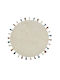 Bekas Carpets Joy Steps 1-iag-3472 Rug Round Cotton Ecru