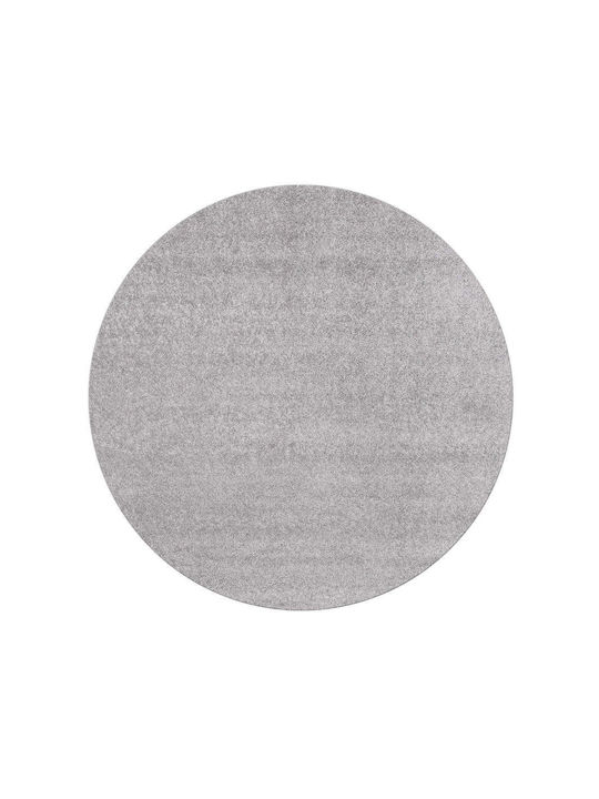Decostar Dolce-r 71181-060 Teppich Rund Synthetisch,Polyester/Cotton/Leather Gray