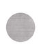 Decostar Dolce-r 71181-060 Teppich Rund Synthetisch,Polyester/Cotton/Leather Gray