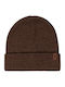 Beanie Männer Beanie Gestrickt in Braun Farbe